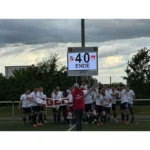 LED Anzeigetafel als Fussball scoreboard Produktion Skyleds Displays
