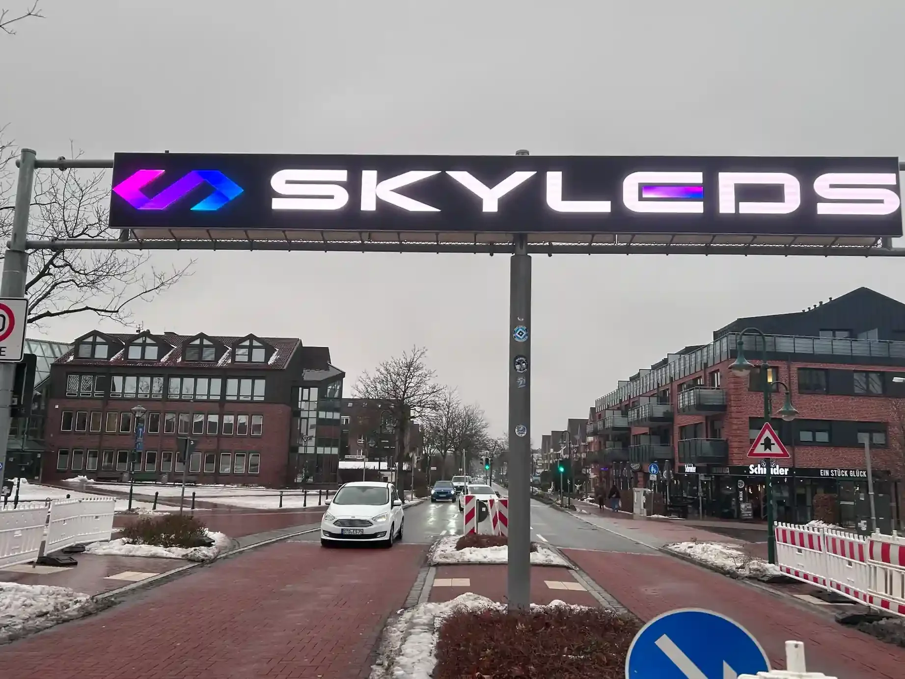Gemeinde Neu Wulmstorf Skyleds LED Anzeige Referenz