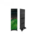 Schmales LED Poster Display als Teil einer mobilen Outdoor Videowall Lösung