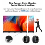 Modulare Outdoor LED Mobile Videowall mit Rollen und Schnellverbindung für schnellen Aufbau