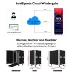 Cloud Wiedergabe und Verpackungslösung für ein Outdoor LED Mobile Videowall System