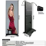 Technische Abmessungen und Spezifikationen eines Outdoor LED Mobile Videowall Displays