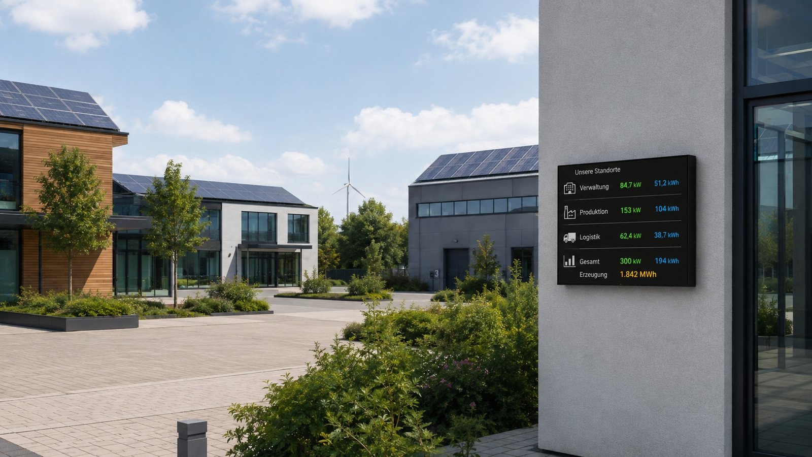 Anschlussfeld einer programmierbaren LED Anzeige