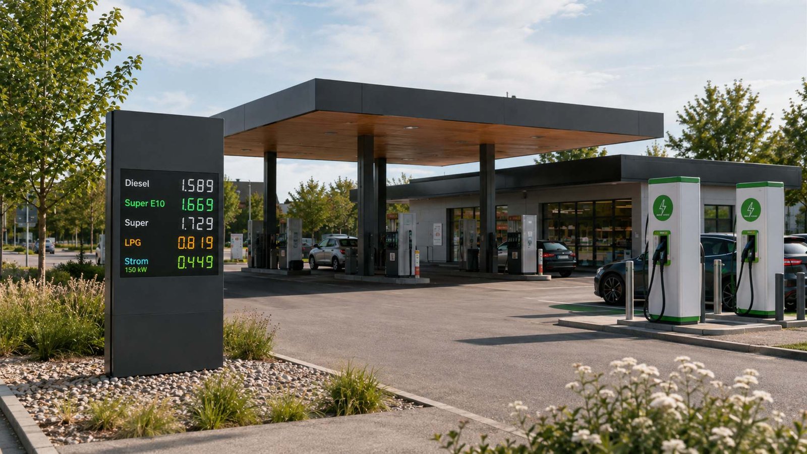 Outdoor LED Anzeigesystem für Preis- und Standortinformationen